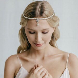 Pear Bridal Head Chain